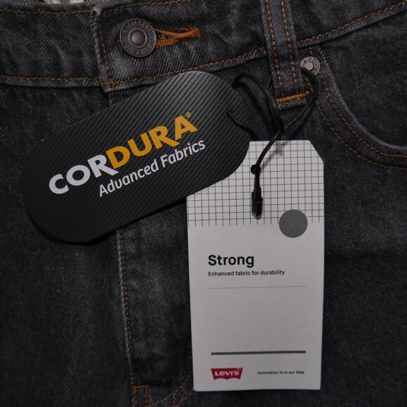 Levis Men's 36x34 Super Baggy Fit Jeans Vintage Black Rinse Y2K Loose Fit NWT - Picture 6 of 15